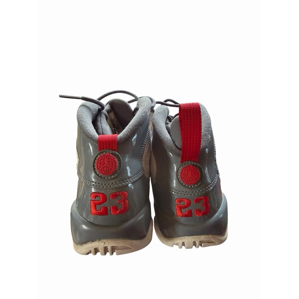 2022 Nike Air Jordan 9 Retro Fire Red Cool Grey GS 302359-162 Youth Size 6 - Picture 2 of 4